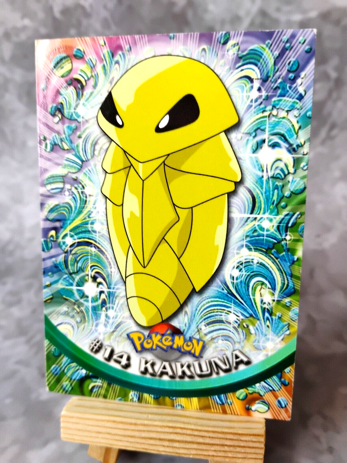 Kakuna - Vintage 1999 1st Edition / Blue Label Topps Pokemon Card