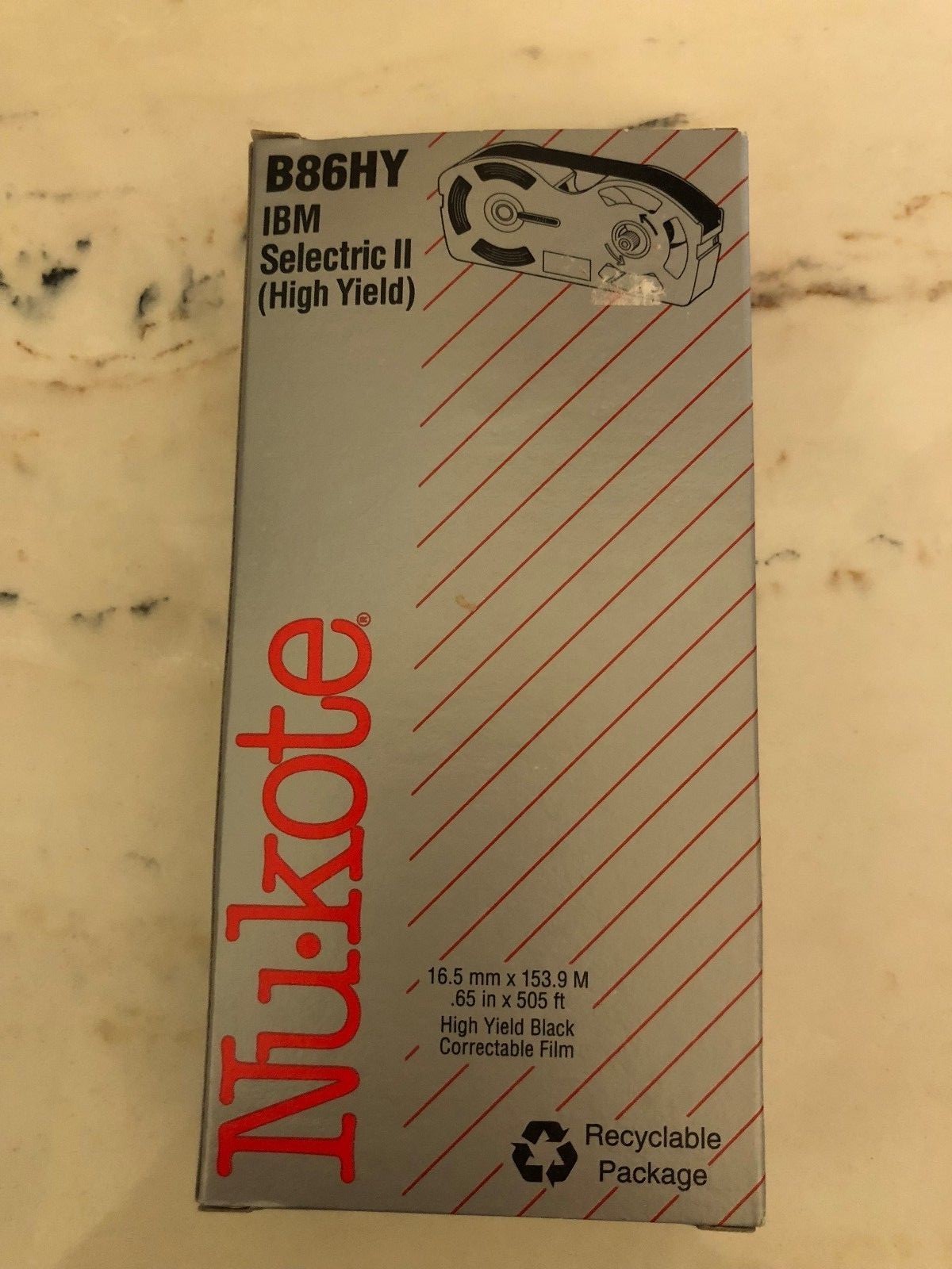 NuKote B86HY IBM Selectric II High Yield Correctable Ribbon Lot Of 3
