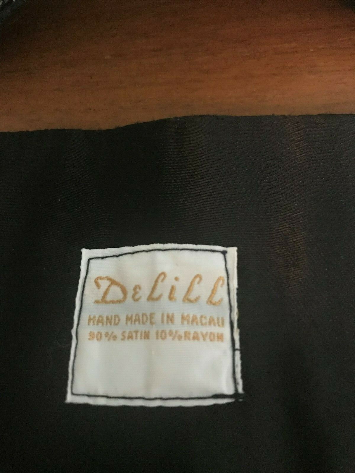 Vintage DeLill Hand Made Beaded Belt Black & Multi Color Wave