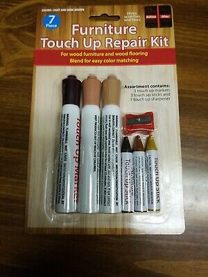 7-Piece Furniture Touch Up Markers & Fillers Repair Kit for Wood Furniture 
