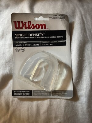 Wilson Single Density Adult Mouth Guard  NEW In Factory Sealed Package