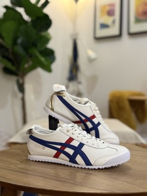 Onitsuka Tiger MEXICO 66 WHITE/DARK BLUE & BIRCH/KALE Classic