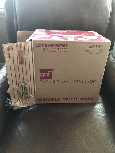 Gaf 1588 Z Dual 8mm Super 8mm Load Projector with ORIGINAL BOX