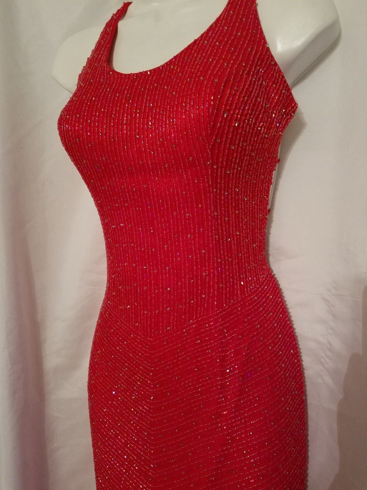 Alyce Designs Size 4 Long Red Gown