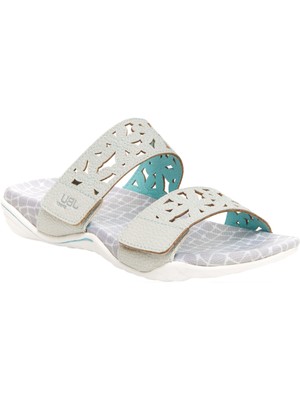 

JBU SPORT Женские серые нескользящие шлепанцы с формованной стелькой Wildflower, размер 9,5 м, Серый, B9WFS65