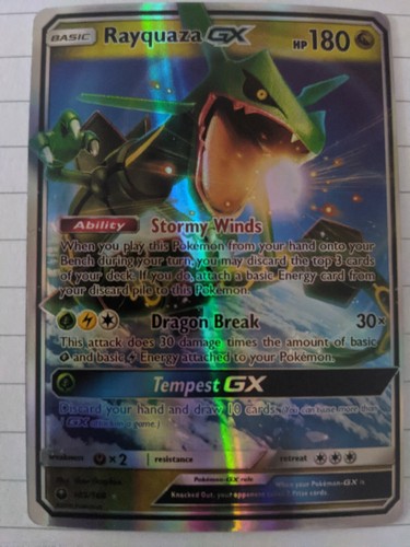 Pokemon Rayquaza GX eng | eBay