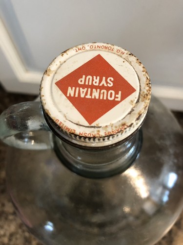 Orange Crush Fountain Syrup Jug