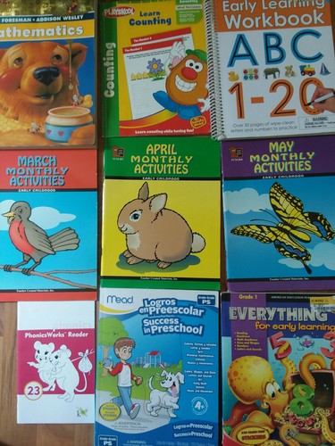 Early Learning Mixed LOT 9 Books LN-VGUC Home school education teacher created