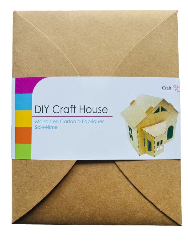 Christmas Cardboard House DIY Build House making for Kids Holiday