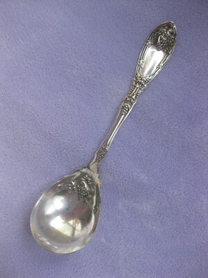 Antique 1881 Rogers 1908 La Vigne Sugar Spoon Grape Motif