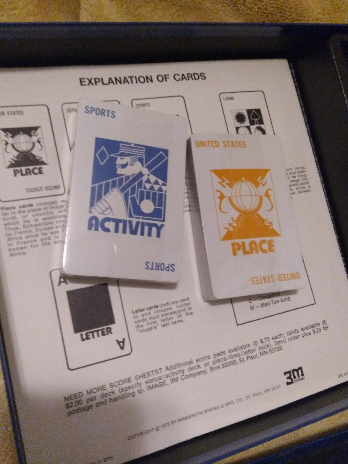 IMAGE 1972 Strategy Personality Profiles Board Game 3M Bookshelf Bookcase 6183
