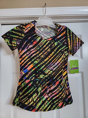 White Swan Bio Womens Scrub Top, Size XXS. Glimpse Of Spring, 5666. NWT!!