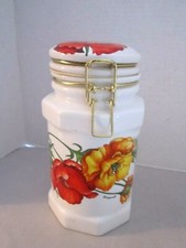 Spigarelli Poppy Airtight Seal Ceramic Canister. Made in ...