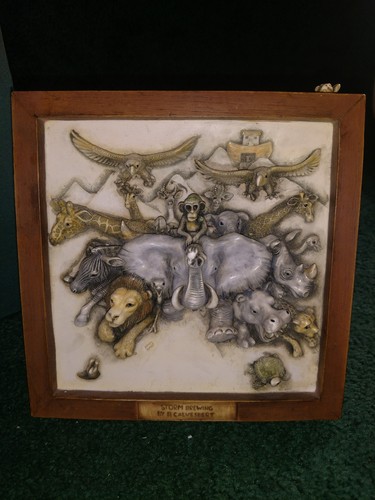 1999 STORM BREWING Picturesque  Harmony Kingdom Retired Peter Calvesbert w/box