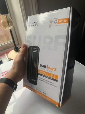 ARRIS SURFboard SBG10 DOCSIS 3.0 16 x 4 Gigabit Cable Modem & AC1600 Wi-Fi 5
