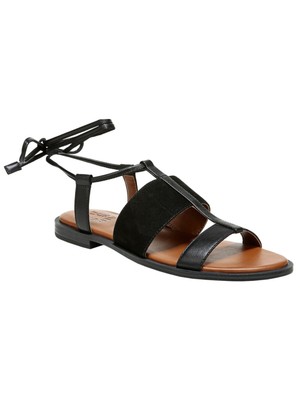 

NATURALIZER Женские черные кожаные сандалии Fayee с круглым носком на блочном каблуке, Черный, G9723L1