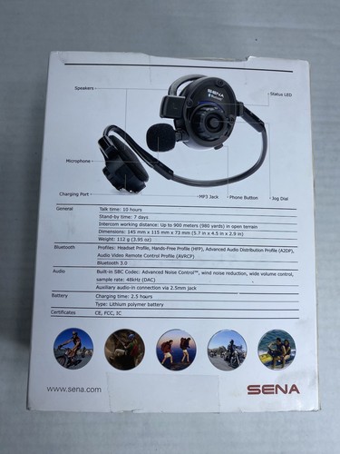 SENA SPH10 Bluetooth Stereo Headset & Intercom Slightly Used/ Opened Box