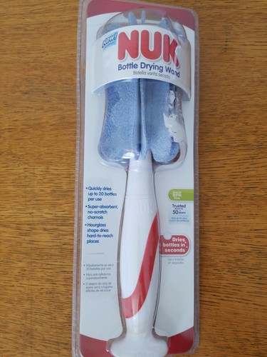 NUK Baby Bottle Drying Wand With Ergonomic Handle BPA Free W