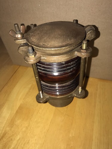 Antique Solid Brass Perkins Anchor Boat Ship Amber Light Old Stock New