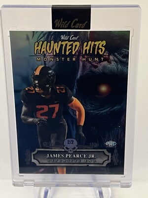 2024 Wild Card Haunted Hits Football JAMES PEARCE JR. Monster Hunt /2 Volunteers