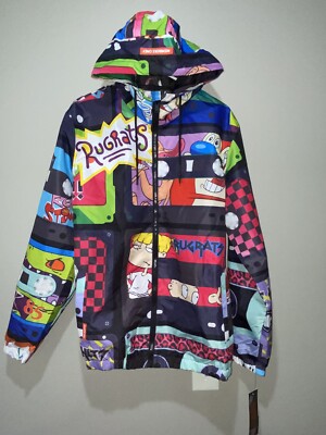  NWT Nickelodeon Rugrats/Reptar Members Only Jacket - Men s Large