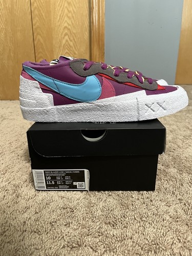 NIKE BLAZER LOW x SACAI x KAWS 25cm パープル Amazon.com | Nike Mens Blazer Low Sacai KAWS Sneakers,Purple