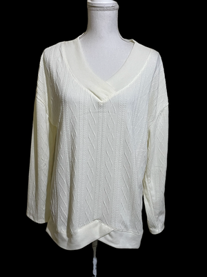 White lightweight clearance sweater
