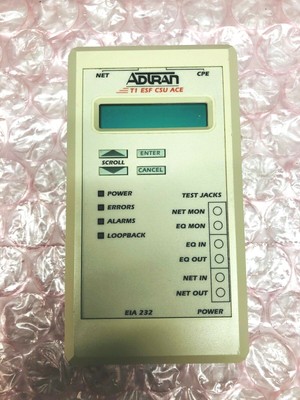 Adtran 1202.025L1  MODEL EIA 232   T1 ESF CSU ACE  2ND GEN TEST SET