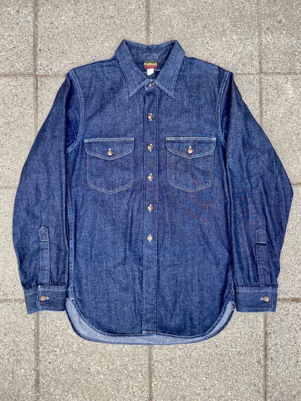 At Last & Co. Lot 365L. Indigo Selvedge Denim Button-Up At Last & Co. Lot 365L. Indigo Selvedge Denim Button-Up