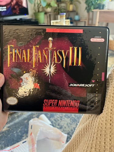 Final Fantasy III 3 CASE ONLY Super Nintendo SNES Box BEST Final Fantasy III 3 CASE ONLY Super Nintendo SNES Box BEST