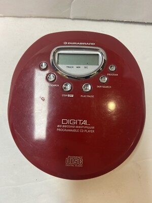 Durabrand Portable Programmable CD Player CD-85 Red Discman See Description