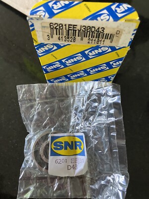 SNR 6201-EEJ30-D43 SINGLE ROW SEALED BALL BEARING 6201 J30 D43 6201EEJ30D43
