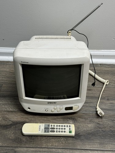 Sony Trinitron CRT TV KV-9PT50 9 inch Color Retro Gaming wit