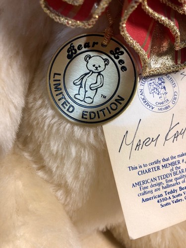 Vintage American Teddy Bear Artists Guild by Mary Kaye Lee “Bear Lee” Limited ED