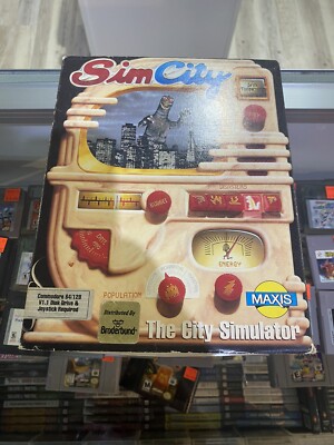 SIM CITY CLASSIC GODZILLA COVER : THE CITY SIMULATOR MAXIS COMMODORE 64
