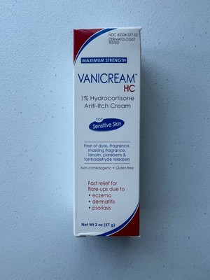 VanicreamTM HC 1 Hydrocortisone Anti-Itch Cream 2oz