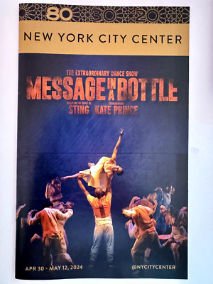 Sting Message in a Bottle Playbill New York Limited Run 2024 Programme