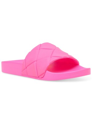 

STEVE MADDEN Женские розовые стеганые шлепанцы с круглым носком Soulful, размер 6 м, Розовый, SOUL02S1