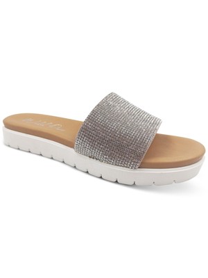 

Женские шлепанцы без шнуровки WILD PAIR Silver Stone Safirah с круглым носком, длина 9,5 м, Серебряный, 10011037100