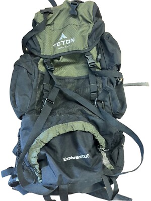 TETON  Sports Explorer 4000 Waist Frame High Performance Backpack Camping Hikin