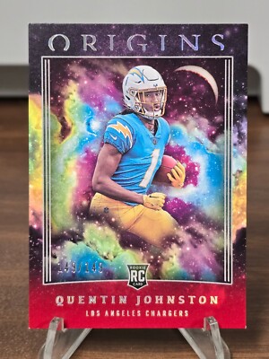 QUENTIN JOHNSTON 2023 Panini Origins RC Red /149!!! Los Angeles Chargers!!!