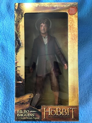 BILBO BAGGINS The Hobbit 1/4 Scale Action Figure Bridge 2012 NEW
