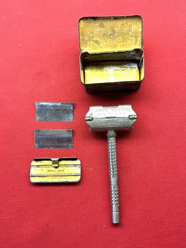 In Tin Box W 4 Blades Kampfe Bros N Y 1900