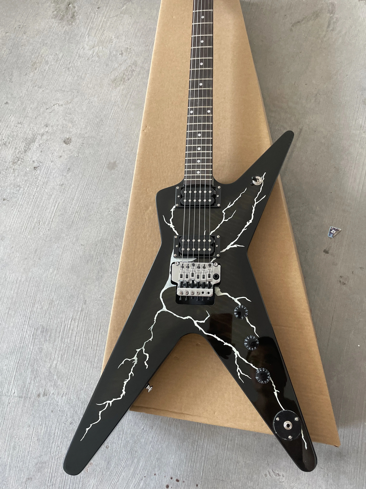 High-end Custom Washburn Dime 333 Dimebolt 2002 Trans Black