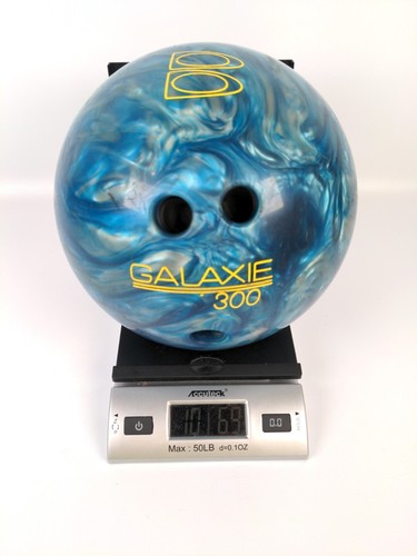 VTG Ebonite Galaxie 300 Bowling Ball 11 lb. Blue Silver Pearl Marbled