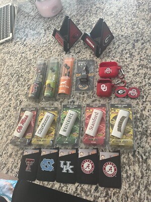 NCAA College Accessories:WVU,Baylor,OSU,UK,UNC,Georgia,OleMiss,Alabama,OU,Kent