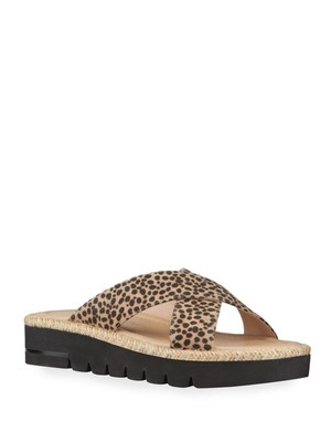 STUART WEITZMAN Женская коричневая обувь на платформе 0,5 Roza Wedge Slide Sals 8.5 B