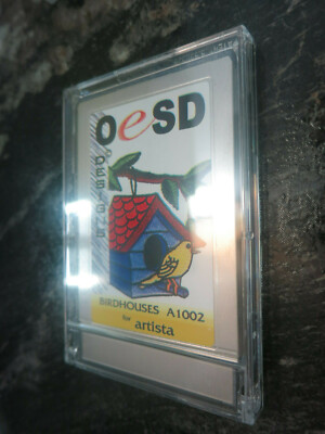 OESD Bernina artista Bird Houses Embroidery Card A1002 pretty rare tested