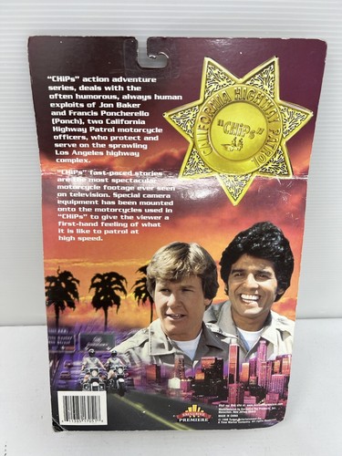 VINTAGE CHIPS FIGURE LARRY WILCOX JOHN NOS 1998 CALIFORNIA HIGHWAY PATROL New