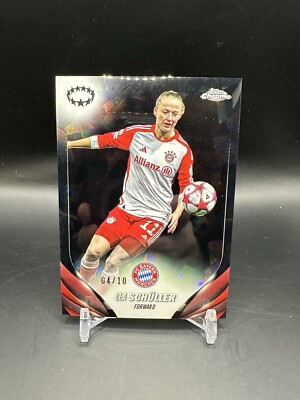 2023-24 Topps Chrome Women's Sapphire Black #93 Lea Schuller #04/10 Bayern
